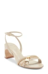 Alexandre Birman Zipper Ankle Strap Sandal In Multi