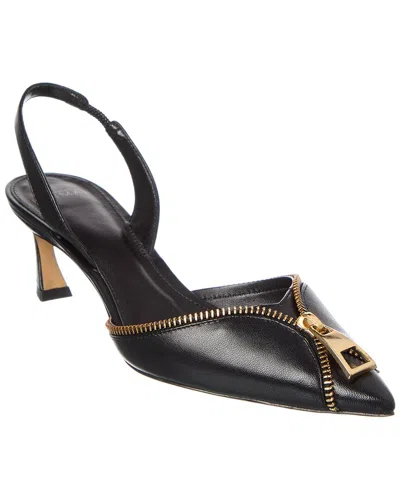 Alexandre Birman Zoe 50 Leather Slingback Pump In Black