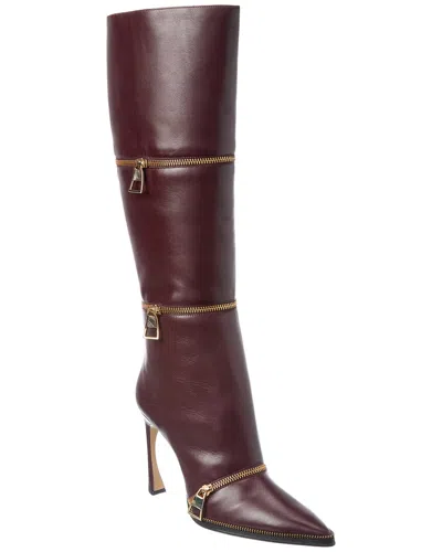 ALEXANDRE BIRMAN ZOE 85 LEATHER KNEE-HIGH BOOT