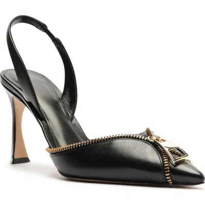 Alexandre Birman Zoe Pointed Toe Slingback Pump In Black