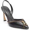 Alexandre Birman Zoe Zipper Pointed Toe Pump In Black