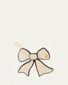 Alexandre De Paris Side Bow Barrette In Beige