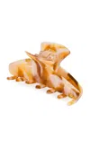 Alexandre De Paris Acetate Hair Clip In Orange