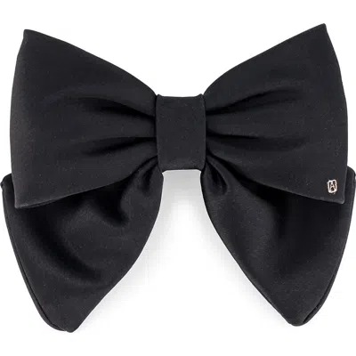 Alexandre De Paris Bow Barrette In Black