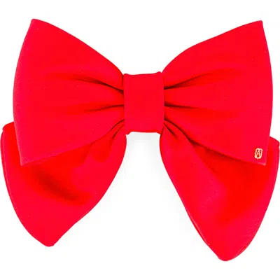 Alexandre De Paris Bow Barrette In Red