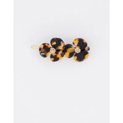 Alexandre De Paris Camelia Acetate Side Barette