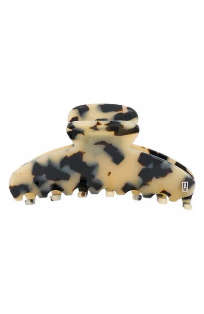 Alexandre De Paris Classic Acetate Hair Clip In Orange