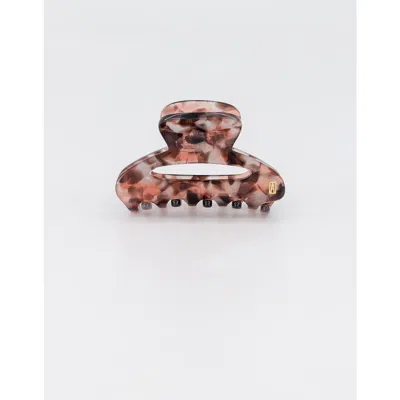 Alexandre De Paris Composition Small Acetate Hair Clip In Brown