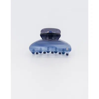 Alexandre De Paris Cool Small Acetate Hair Clip In Blue