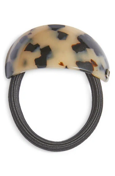 Alexandre De Paris Covered Ponytail Holder In Albinos