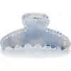 Alexandre De Paris Crystal Trim Hair Clip In Blue