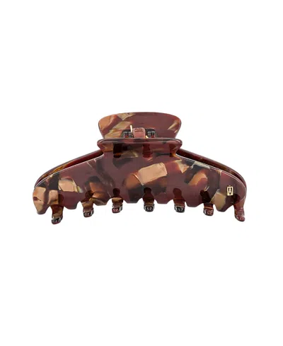 Alexandre De Paris Effet Speciaux Large Acetate Hair Clip In Brown