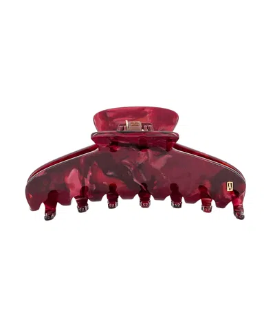 Alexandre De Paris Effet Speciaux Large Acetate Hair Clip In Red