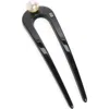 Alexandre De Paris Faux Pearl Embellished French Hair Pin In Black