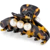 Alexandre De Paris Faux Pearl Hair Clip