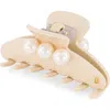 Alexandre De Paris Faux Pearl Hair Clip