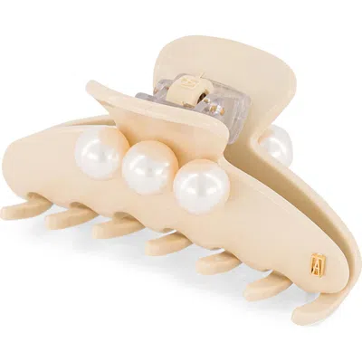 Alexandre De Paris Faux Pearl Hair Clip