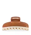 Alexandre De Paris Gold-plated Claw Hair Clip In Brown