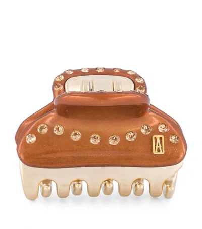 Alexandre De Paris Gold-plated Crystal-embellished Claw Hair Clip