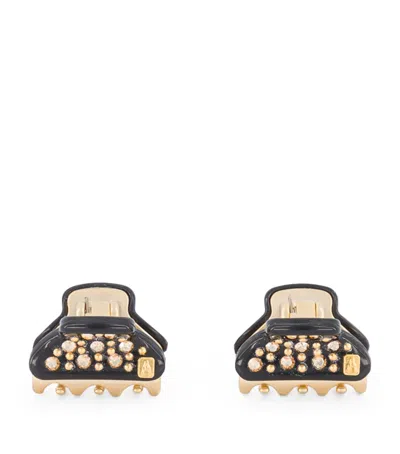Alexandre De Paris Gold-plated Mini Claw Hair Clips