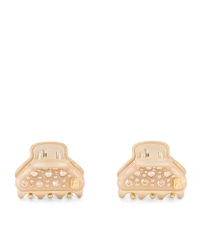 Alexandre De Paris Gold-plated Mini Claw Hair Clips
