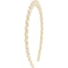 Alexandre De Paris Imitation Pearl Headband In Neutral