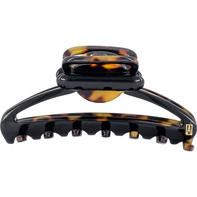 Alexandre De Paris Jaw Clip In Black/tortoise