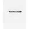 Alexandre De Paris Le Marais Strass Acetate Side Barette In Black