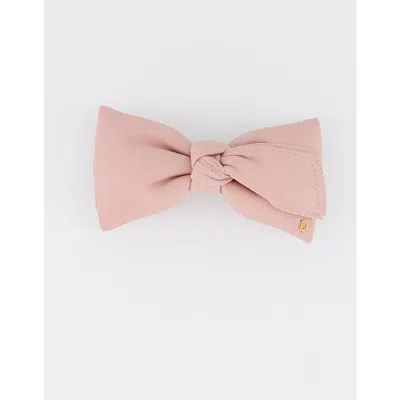 Alexandre De Paris Leather Bow Barette
