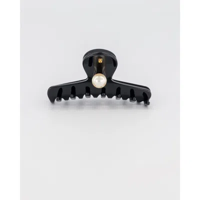Alexandre De Paris Les Perles Acetate Hair Clip In Black