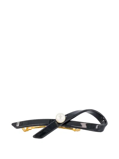 Alexandre De Paris Lutece Faux-pearl Barrette In Black