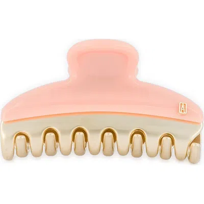 Alexandre De Paris Medium Two-tone Claw Clip In Orange