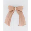 Alexandre De Paris Organza Silk Bow Barette In Pink