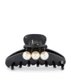 Alexandre De Paris Oversize Pearl-detail Claw Hair Clip In Black