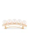 Alexandre De Paris Oversize Pearl-detail Slide Hair Clip In Orange