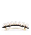 Alexandre De Paris Oversize Pearl-detail Slide Hair Clip In Black