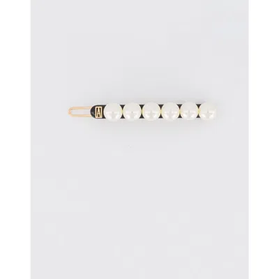 Alexandre De Paris Pearl Side Barette Hair Clip