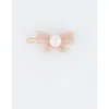 Alexandre De Paris Poesie Acetate And Pearl Side Barrette In Pink