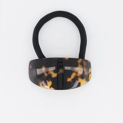 Alexandre De Paris Pont Marie Acetate Ponytail Holder In Black