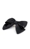 Alexandre De Paris Bow Barrette In Black