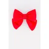 Alexandre De Paris Silk Bow Barette In Red