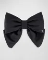 Alexandre De Paris Bow Barrette In Black