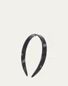 Alexandre De Paris Sleek Acetate Headband In Black
