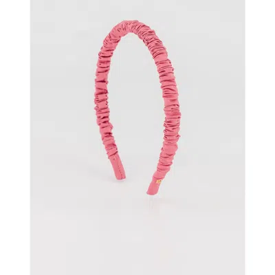 Alexandre De Paris Sourire D'ete Silk Headband In Pink
