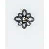 Alexandre De Paris Tango Strass Side Barette In Black