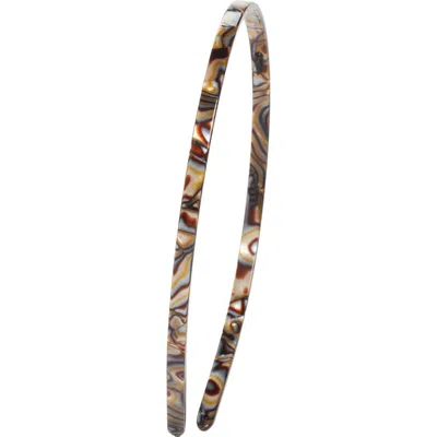 Alexandre De Paris Thin Headband In Onyx