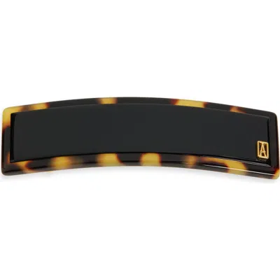 Alexandre De Paris Tortoiseshell Pattern Barrette In Brown