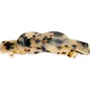 Alexandre De Paris Tortoiseshell Pattern Barrette In White