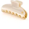 Alexandre De Paris Two-tone Claw Clip In Beige