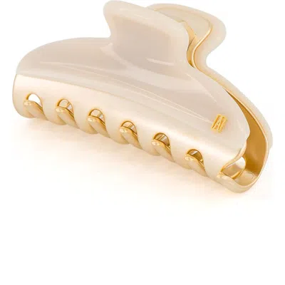 Alexandre De Paris Two-tone Claw Clip In Beige
